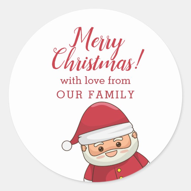 Adesivo Papais noeis de Natal bonitos e espetaculares pers (Frente)