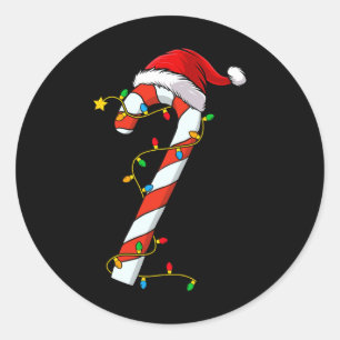 Adesivo Papais noeis de Natal Candy Cane Xmas Kids Toddler