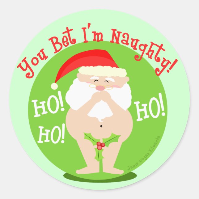 Adesivo Papais noeis de Natal com palitos (Frente)