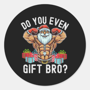 Adesivo Papais noeis de Natal de Bodybuilding de Levantame