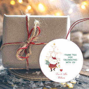 Adesivo Papais noeis de Natal do Escritório Tini Bit Feliz