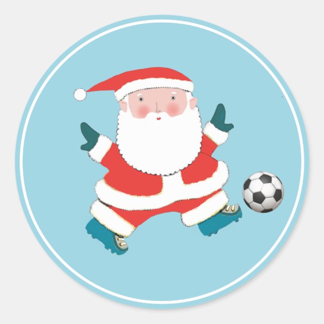 Adesivo Papais noeis de Natal do Futebol (Frente)
