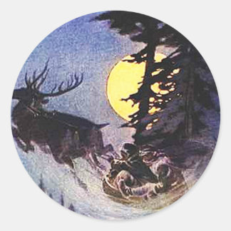 Adesivo Papais noeis de Natal Duas Florestas de Reindeer