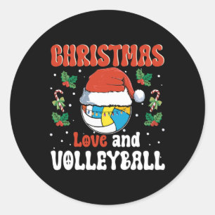 Adesivo Papais noeis De Natal E Voleibol Design De Esporte