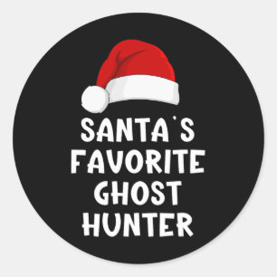 Adesivo Papais noeis de Natal Favoritos Ghost Hunter Funny