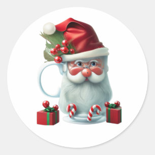 Adesivo Papais noeis de Natal, Fita de Caneca