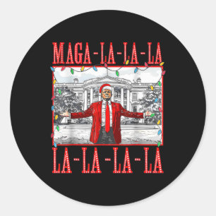 Adesivo Papais noeis de Natal Mega La La La Engraçado Trum