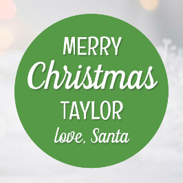 Adesivo Papais noeis de Natal Personalizado Tipografia Ver