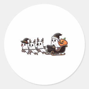 Adesivo Papais noeis de Natal Reindeer Ghost Happy G