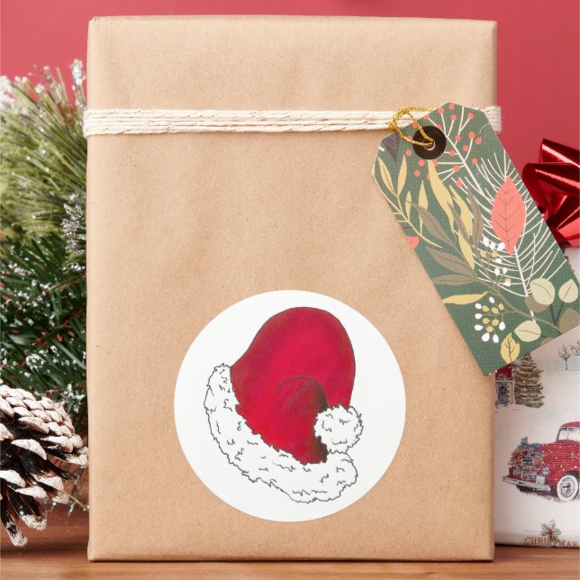 Adesivo Papais noeis de Natal Vermelho Brancos Pai Natal C (Feriado)