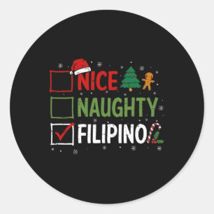 Adesivo Papais noeis de pijamas filipinos bacanas Clau