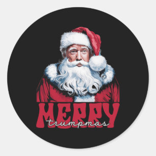Adesivo Papais noeis de Trumpmas de feliz espetam pijamas