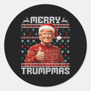 Adesivo Papais noeis de Trumpmas de feliz Tremem Pijamas d
