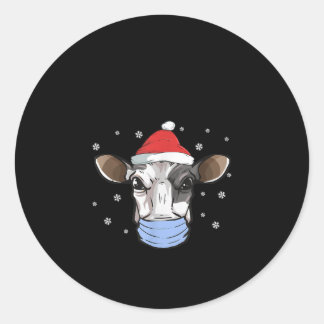 Adesivo Papais noeis De Vaca De Leite Enfrentam Mascaramen