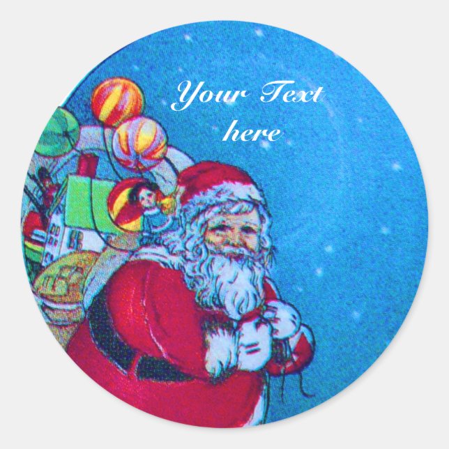 Adesivo Papais noeis DE VINTAGEM, SACOS DE NATAL, BRINQUED (Frente)