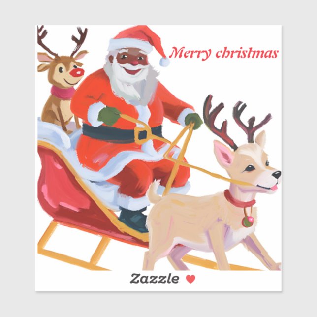 Adesivo Papais noeis e amigos africanos (Folha)