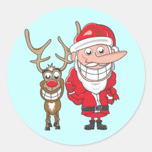 Adesivo Papais noeis e Reindeer
