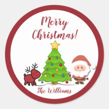 Papais noeis e Reindeer Palavras de Natal Feliz