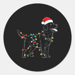 Adesivo Papais noeis Engraçados Labrador Retriever Luzes D