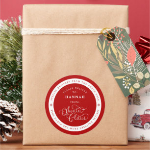 Adesivo Papais noeis especiais de entrega Nomes de etiquet