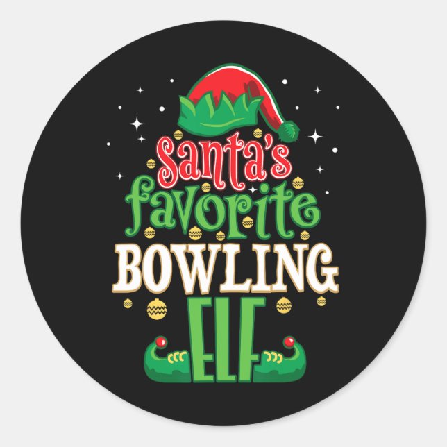 Adesivo Papais noeis Favoritas Boliche Elf Christmas Match (Frente)