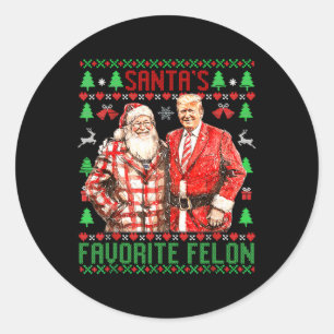 Adesivo Papais noeis Favorito Felon Funny 2024 Trump Chris