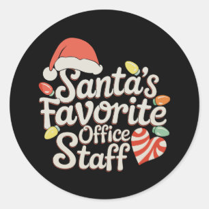 Adesivo Papais noeis Favoritos de Funcionarios do Office L