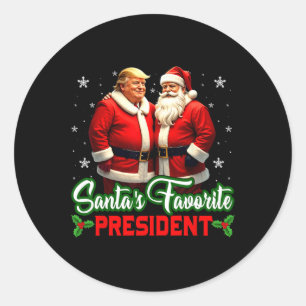 Adesivo Papais noeis Favoritos Presidente Trump Faz Natal