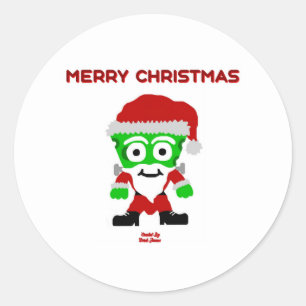 Adesivo Papais noeis FrankenCheese Round Sticker