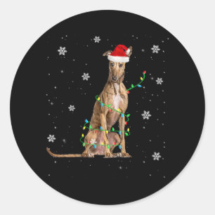 Adesivo Papais noeis Grátis De Natal De Whippet Xmas