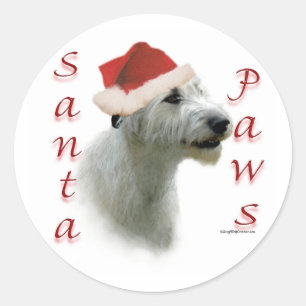 Adesivo Papais noeis irlandeses de Wolfhound Paws