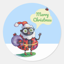 Adesivo Papais noeis Ladybug Natal