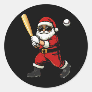Adesivo Papais noeis legal Jogando Baseball Homens de Nata