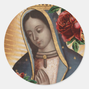 Adesivo Papais noeis Maria, Virgen de Guadalupe Mãe Maria