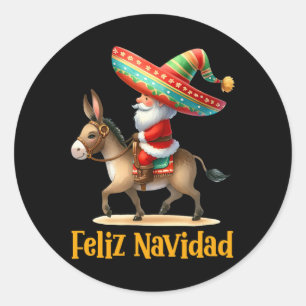 Adesivo Papais noeis mexicanos pilotando Donkey Natal Navi