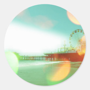 Adesivo Papais noeis Monica Pier Green Orange Sparkles Edi