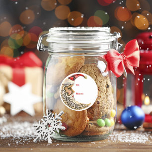 Adesivo Papais noeis Natal Lua Dando Presente