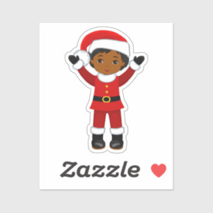 Adesivo Papais noeis negros Melanin Homens de Natal