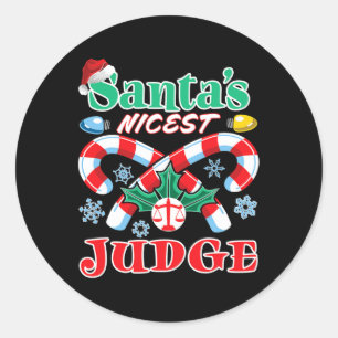 Adesivo Papais noeis Nicest Juiz Engraçado Natal Bela