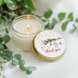 Adesivo Papais noeis obrigado de inverno chá de fraldas