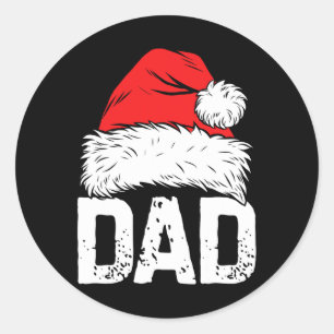 Adesivo Papais noeis pais Família de Natal Igualando Pijam