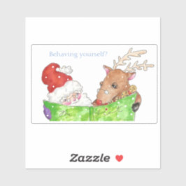 Adesivo Papais noeis personalizáveis e Rudolf Sticker