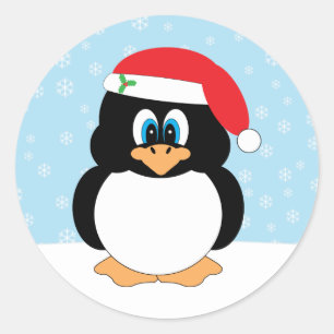 Adesivo Papais noeis Pinguins de Natal
