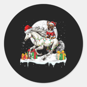 Adesivo Papais noeis Proprietário de Natal do Bulldog Ridi