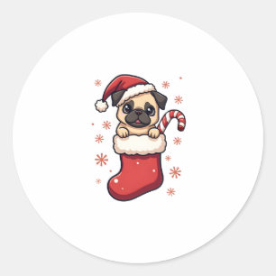 Adesivo Papais noeis Pug Delight