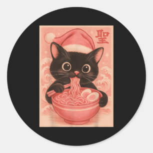 Adesivo Papais noeis Rosa De Gato De Natal Kawaii Anime Ra