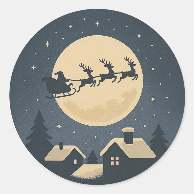 Adesivo Papais noeis Sleigh (Frente)