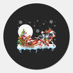 Adesivo Papais noeis Sleigh Reindeer Group Farmer Ranking