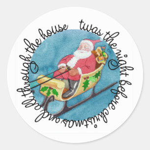 Adesivo Papais noeis Sleigh Twas the Night Before Sticker