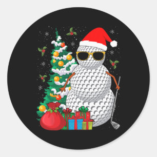 Adesivo Papais noeis Snowman Golf Ball Golfe Golfe Golfe G